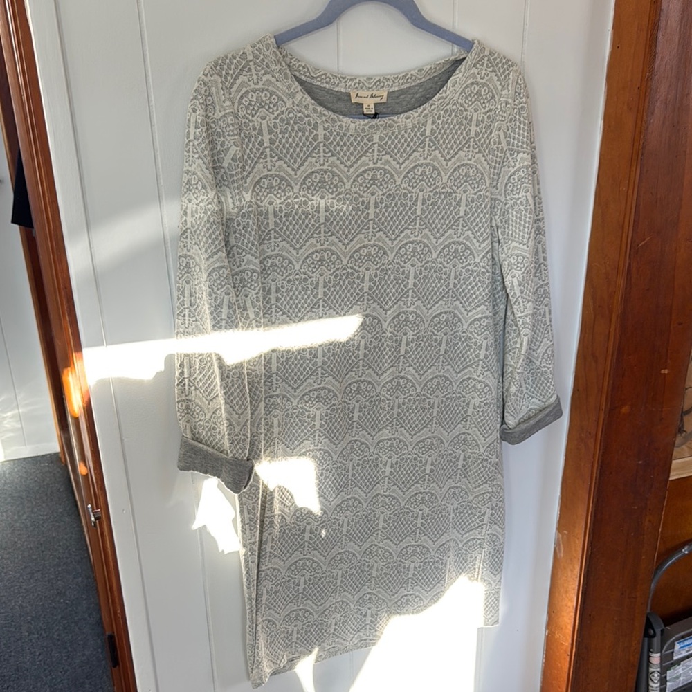 Gray Patterned Dress